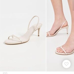 SCHUTZ Cream Strappy Heels